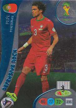 Pepe Portugal Panini 2014 World Cup Defensive Rock #376